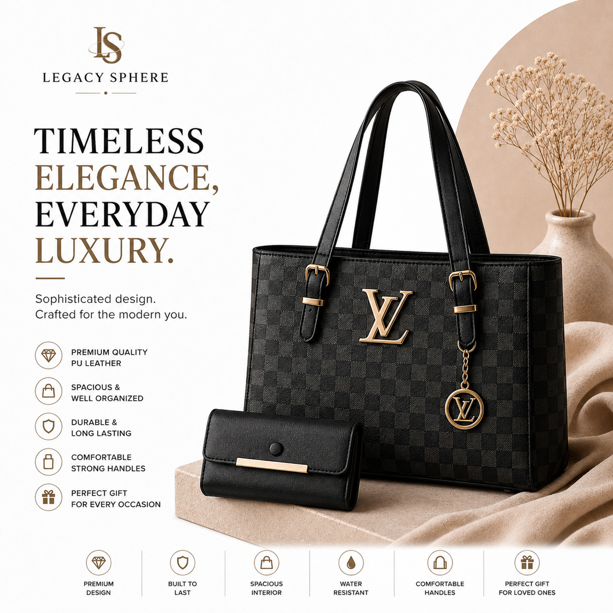 Elevate Your Style with the Louis Vuitton Women's Shoulder Bag Set