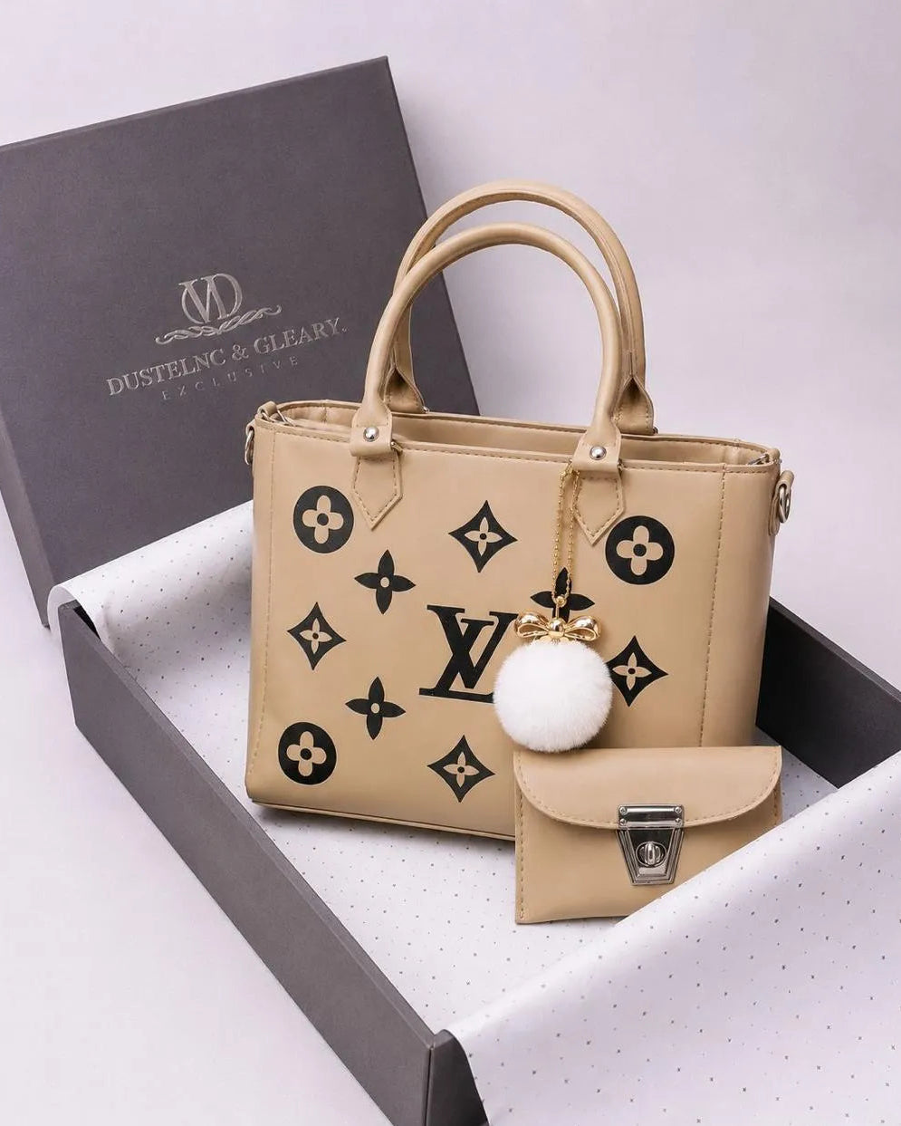 Luxury Monogram Handbag Set: Elevate Your Style with This 3-Piece Combo
