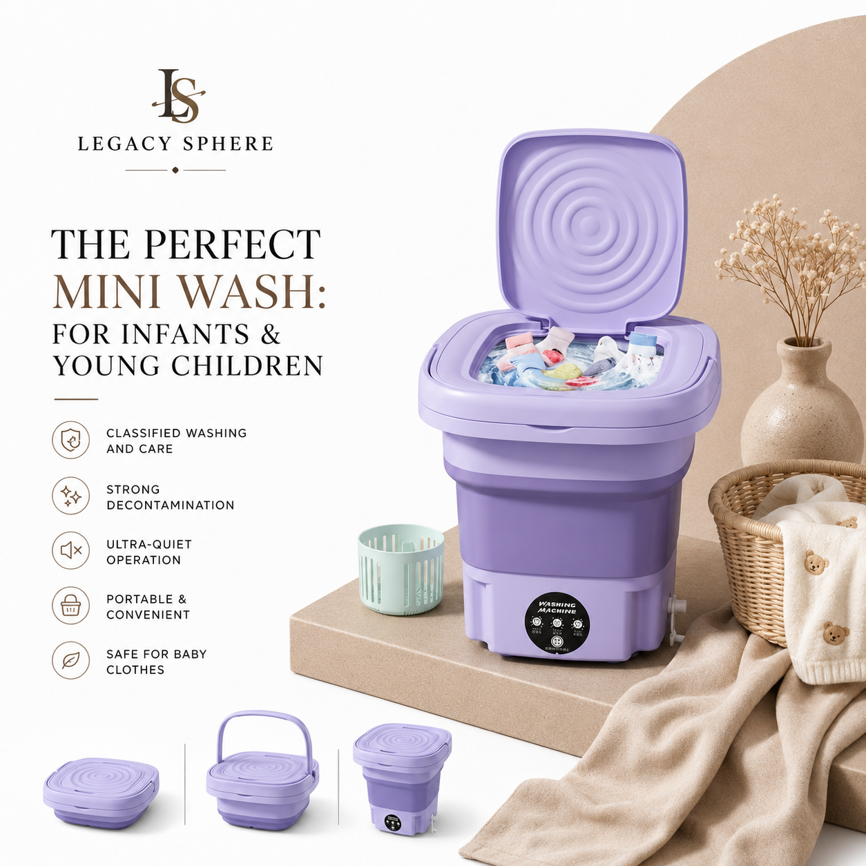 Compact Portable Washing Machine: Your Perfect Laundry Companion on the Go