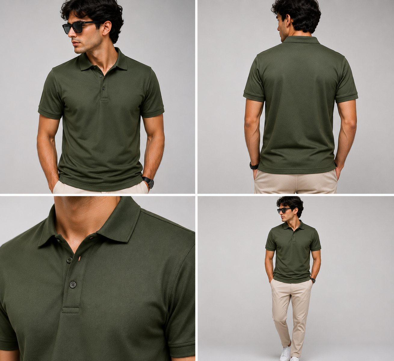Men's Stylish Black Polo Shirt – Elevate Your Comfort and Fashion
