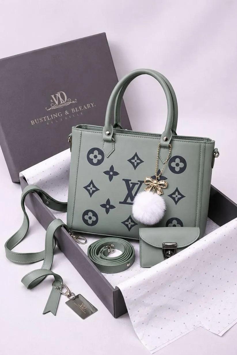 Luxury Monogram Handbag Set: Elevate Your Style with This 3-Piece Combo