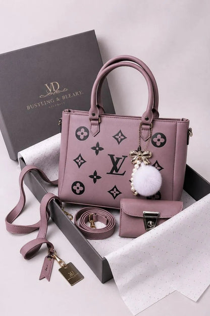 Luxury Monogram Handbag Set: Elevate Your Style with This 3-Piece Combo