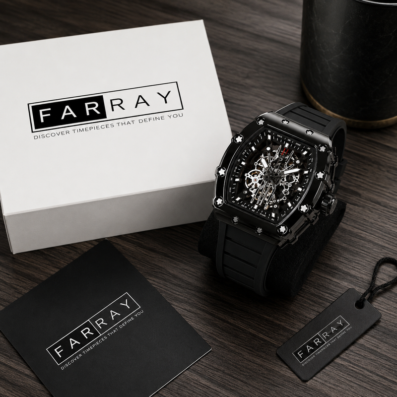 Richard Black Belt Skeleton Watch: Elevate Your Style with Precision Timekeeping